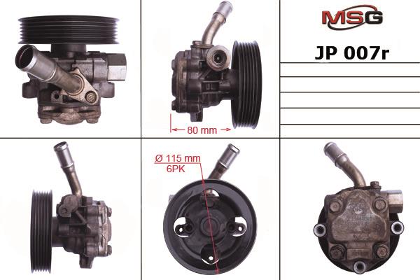 MSG JP007R-ARCH Hydraulic Pump, steering system JP007RARCH: Buy near me in Poland at 2407.PL - Good price!