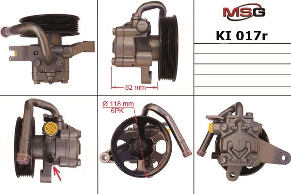 MSG KI017R-ARCH Pompa hydrauliczna, układ kierowniczy KI017RARCH: Dobra cena w Polsce na 2407.PL - Kup Teraz!