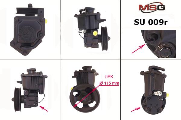 MSG SU009R-ARCH Hydraulic Pump, steering system SU009RARCH: Buy near me in Poland at 2407.PL - Good price!