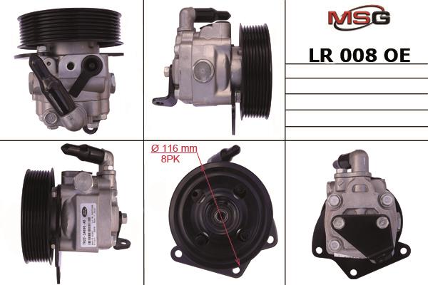 MSG LR008OEM Hydraulic Pump, steering system LR008OEM: Buy near me in Poland at 2407.PL - Good price!