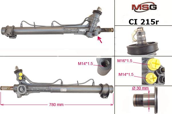 MSG CI215R-ARCH Przekładnia kierownicza ze wspomaganiem hydraulicznym, regenerowana CI215RARCH: Dobra cena w Polsce na 2407.PL - Kup Teraz!