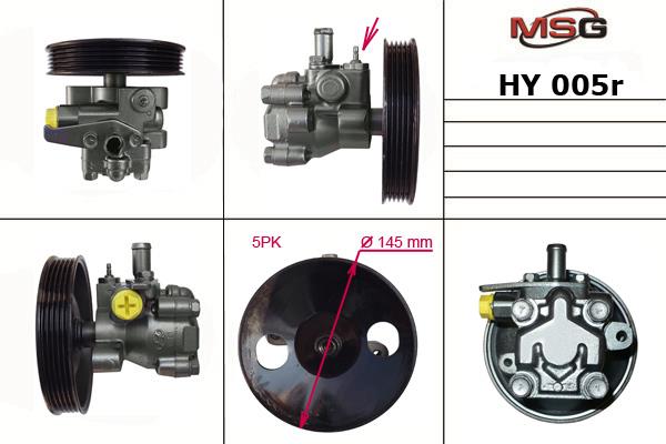 MSG HY005R-ARCH Hydraulic Pump, steering system HY005RARCH: Buy near me in Poland at 2407.PL - Good price!