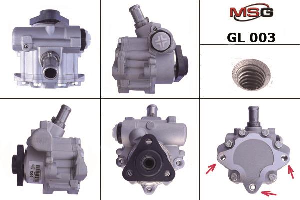 MSG GL003 Насос гідропідсилювача керма GL003: Приваблива ціна - Купити у Польщі на 2407.PL!