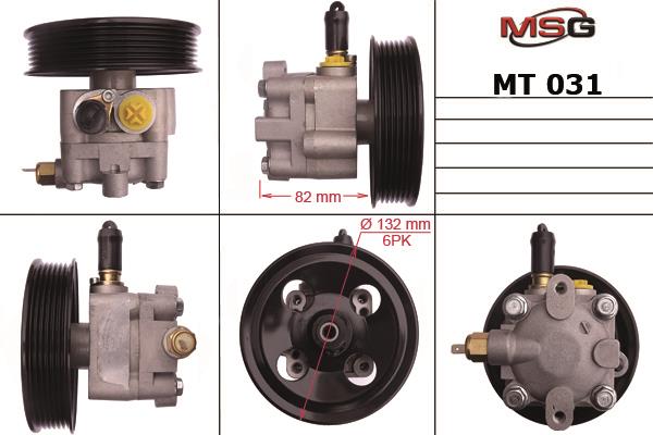MSG MT031 Hydraulic Pump, steering system MT031: Buy near me in Poland at 2407.PL - Good price!