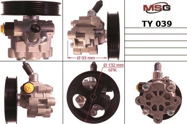 MSG TY039 Hydraulic Pump, steering system TY039: Buy near me in Poland at 2407.PL - Good price!