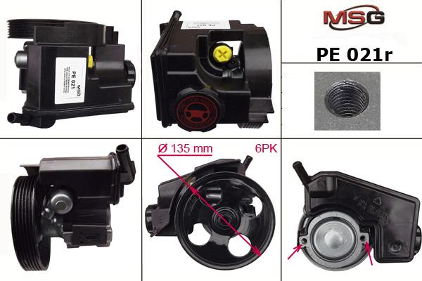 MSG PE021R-ARCH Hydraulic Pump, steering system PE021RARCH: Buy near me in Poland at 2407.PL - Good price!
