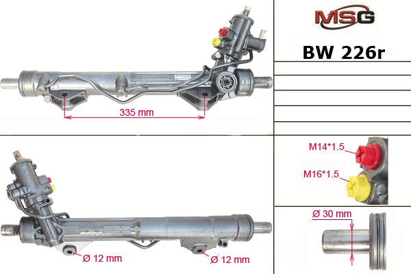 MSG BW226R-ARCH Przekładnia kierownicza ze wspomaganiem hydraulicznym, regenerowana BW226RARCH: Dobra cena w Polsce na 2407.PL - Kup Teraz!