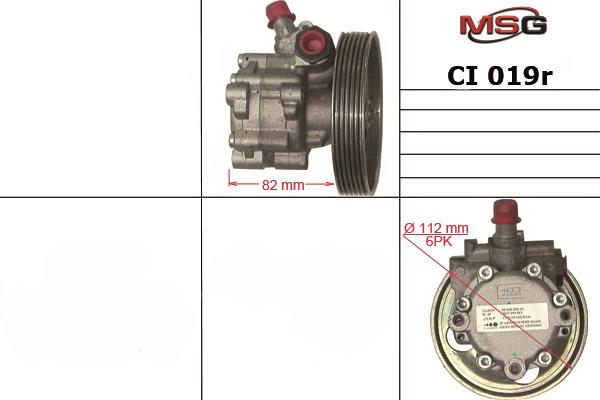 MSG CI019R-ARCH Pompa hydrauliczna, układ kierowniczy CI019RARCH: Dobra cena w Polsce na 2407.PL - Kup Teraz!