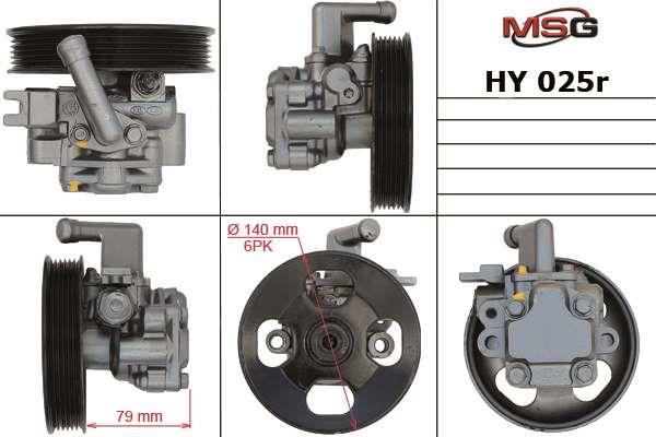 MSG HY025R-ARCH Hydraulic Pump, steering system HY025RARCH: Buy near me in Poland at 2407.PL - Good price!