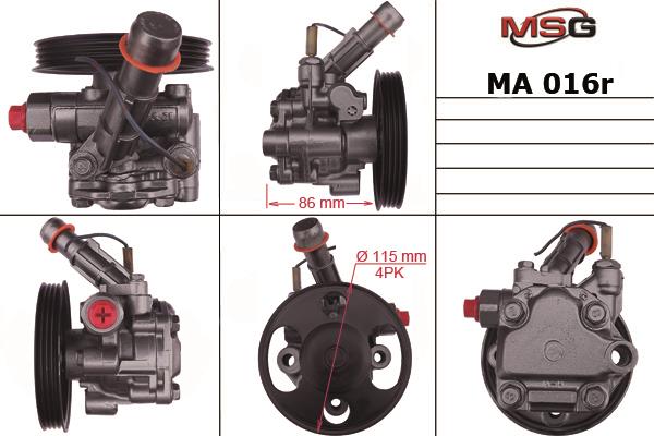 MSG MA016R-ARCH Hydraulic Pump, steering system MA016RARCH: Buy near me in Poland at 2407.PL - Good price!