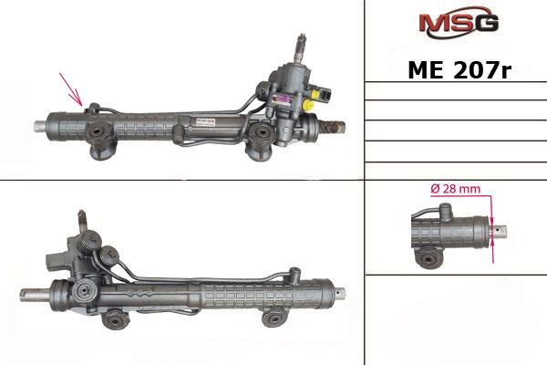 MSG ME207R-ARCH Рулевая рейка с ГУР восстановленная ME207RARCH: Отличная цена - Купить в Польше на 2407.PL!