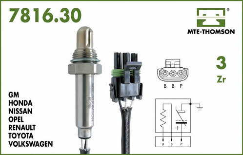 MTE-Thomson 7816.30.091 Lambda sensor 781630091: Buy near me at 2407.PL in Poland at an Affordable price!