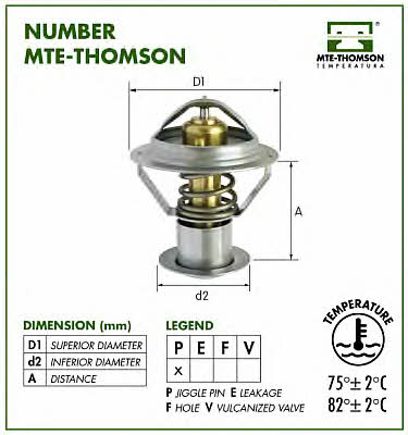 MTE-Thomson 205.89 Thermostat, coolant 20589: Buy near me in Poland at 2407.PL - Good price!