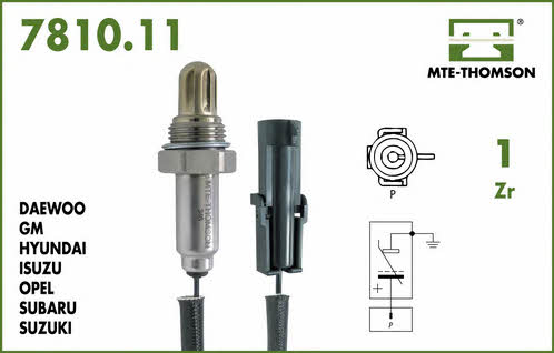 MTE-Thomson 7810.11.040 Lambda sensor 781011040: Buy near me in Poland at 2407.PL - Good price!