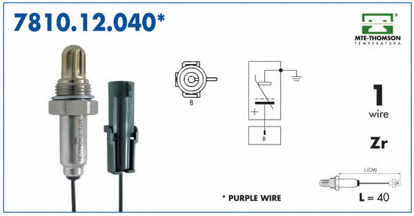MTE-Thomson 7810.12.040 Lambda sensor 781012040: Buy near me in Poland at 2407.PL - Good price!