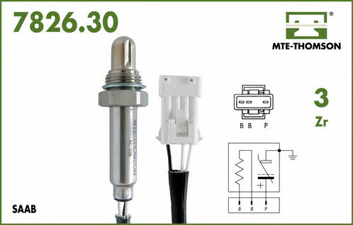 MTE-Thomson 7826.30.190 Lambda sensor 782630190: Buy near me in Poland at 2407.PL - Good price!