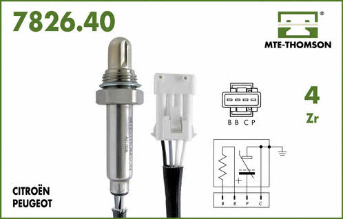 MTE-Thomson 7826.40.040 Lambda sensor 782640040: Buy near me in Poland at 2407.PL - Good price!