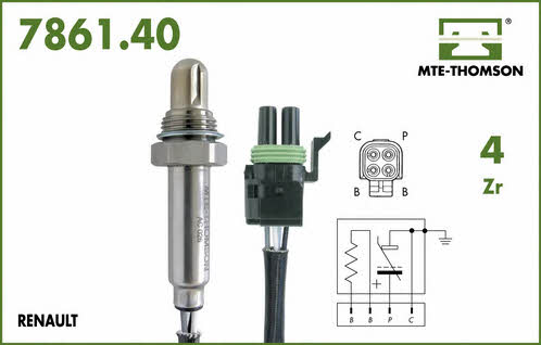 MTE-Thomson 7861.40.025 Lambda sensor 786140025: Buy near me in Poland at 2407.PL - Good price!