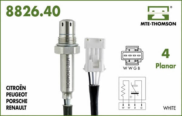 MTE-Thomson 8826.40.085 Lambda sensor 882640085: Buy near me in Poland at 2407.PL - Good price!