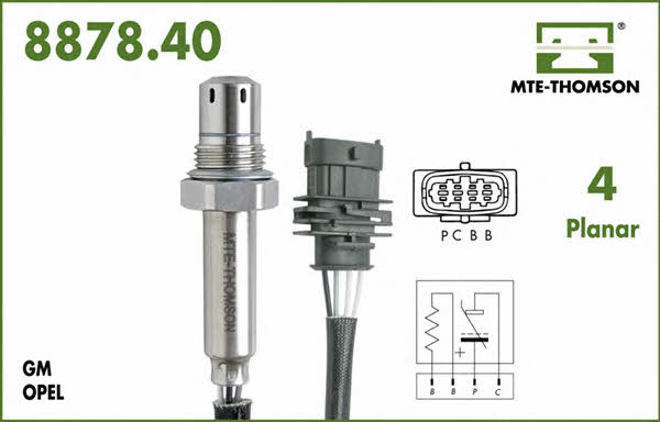 MTE-Thomson 8878.40.052 Lambda sensor 887840052: Buy near me in Poland at 2407.PL - Good price!