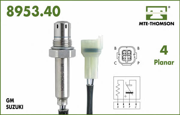 MTE-Thomson 8953.40.053 Lambda sensor 895340053: Buy near me in Poland at 2407.PL - Good price!