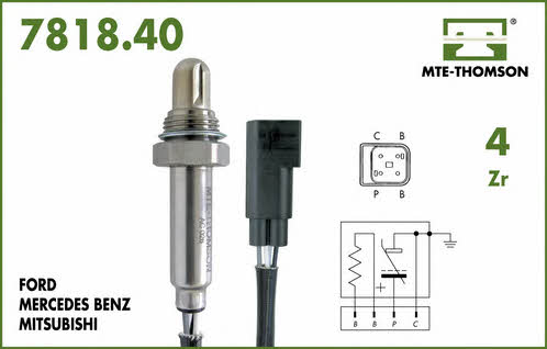 MTE-Thomson 7818.40.040 Lambda sensor 781840040: Buy near me in Poland at 2407.PL - Good price!