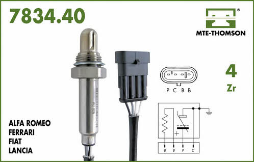 MTE-Thomson 7834.40.038 Lambda sensor 783440038: Buy near me in Poland at 2407.PL - Good price!