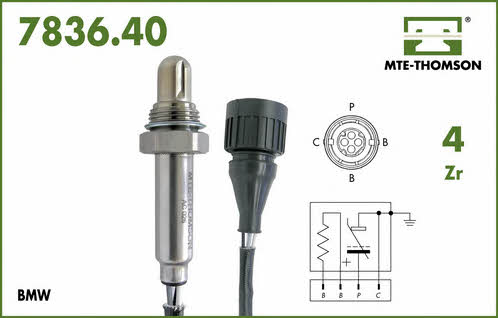 MTE-Thomson 7836.40.091 Lambda sensor 783640091: Buy near me in Poland at 2407.PL - Good price!