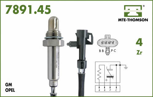 MTE-Thomson 7891.45.038 Lambda sensor 789145038: Buy near me in Poland at 2407.PL - Good price!