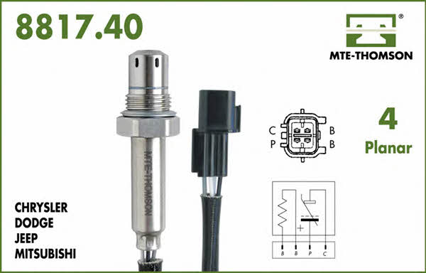 MTE-Thomson 8817.40.072 Lambda sensor 881740072: Buy near me in Poland at 2407.PL - Good price!