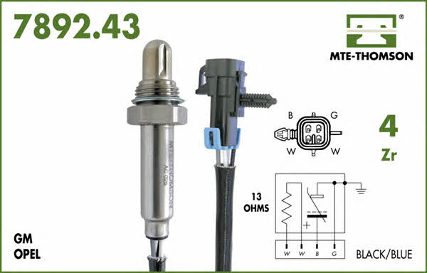 MTE-Thomson 7892.43.032 Sonda lambda 789243032: Dobra cena w Polsce na 2407.PL - Kup Teraz!