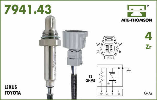 MTE-Thomson 7941.43.080 Lambda sensor 794143080: Buy near me in Poland at 2407.PL - Good price!