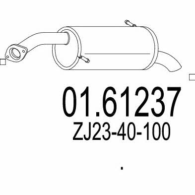 Mts 01.61237 End Silencer 0161237: Buy near me in Poland at 2407.PL - Good price!