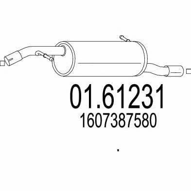 Mts 01.61231 End Silencer 0161231: Buy near me in Poland at 2407.PL - Good price!