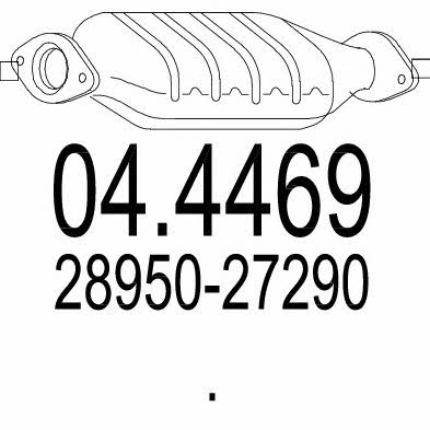 Mts 04.4469 Catalytic Converter 044469: Buy near me in Poland at 2407.PL - Good price!