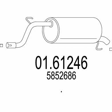 Mts 01.61246 End Silencer 0161246: Buy near me in Poland at 2407.PL - Good price!