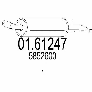 Mts 01.61247 End Silencer 0161247: Buy near me in Poland at 2407.PL - Good price!