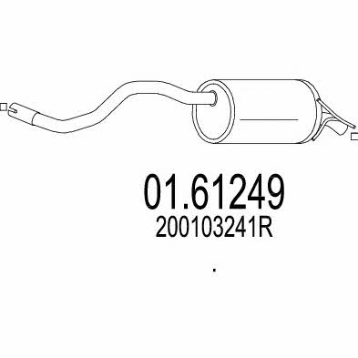 Mts 01.61249 End Silencer 0161249: Buy near me in Poland at 2407.PL - Good price!