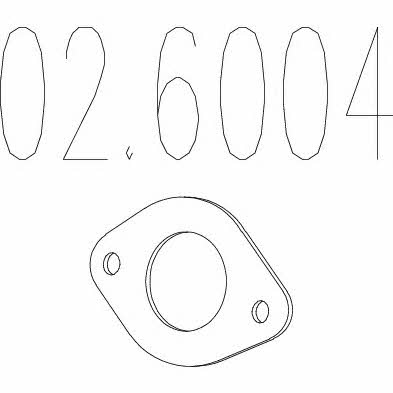 Mts 02.6004 Exhaust pipe gasket 026004: Buy near me in Poland at 2407.PL - Good price!