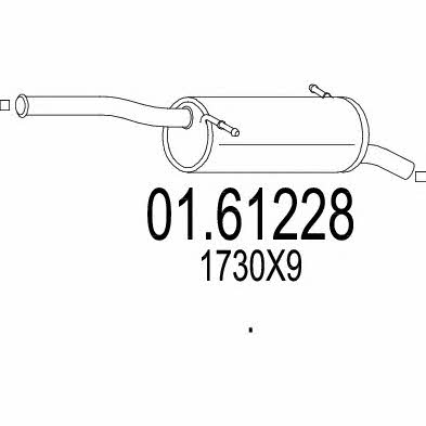 Mts 01.61228 End Silencer 0161228: Buy near me in Poland at 2407.PL - Good price!