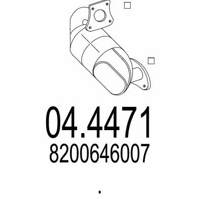 Mts 04.4471 Catalytic Converter 044471: Buy near me in Poland at 2407.PL - Good price!
