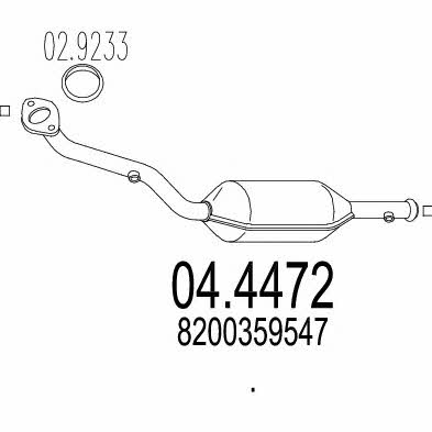 Mts 04.4472 Catalytic Converter 044472: Buy near me in Poland at 2407.PL - Good price!