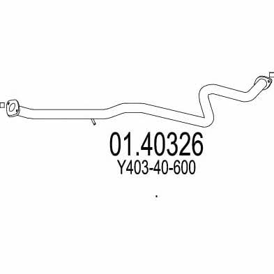 Mts 01.40326 Exhaust pipe 0140326: Buy near me at 2407.PL in Poland at an Affordable price!