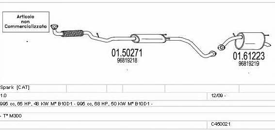 Mts C450021021557 Exhaust system C450021021557: Buy near me in Poland at 2407.PL - Good price!
