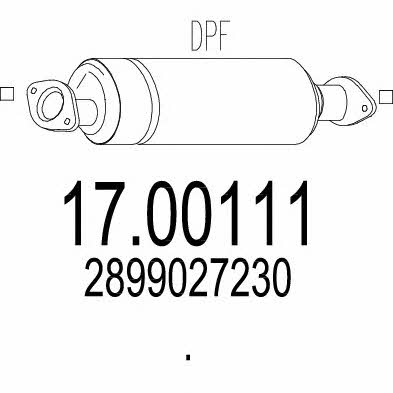 Mts 17.00111 Filtr cząstek stałych DPF 1700111: Dobra cena w Polsce na 2407.PL - Kup Teraz!