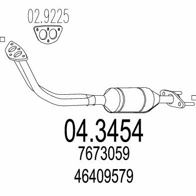 Mts 04.3454 Catalytic Converter 043454: Buy near me in Poland at 2407.PL - Good price!