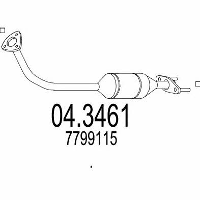 Mts 04.3461 Catalytic Converter 043461: Buy near me in Poland at 2407.PL - Good price!