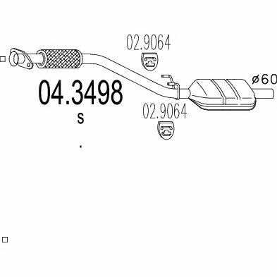 MTS 04.3498 Katalysator 043498: Kaufen Sie zu einem guten Preis in Polen bei 2407.PL!