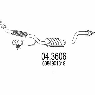 Mts 04.3606 Catalytic Converter 043606: Buy near me in Poland at 2407.PL - Good price!