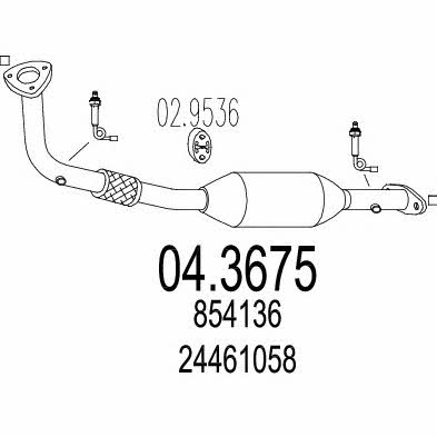 Mts 04.3675 Catalytic Converter 043675: Buy near me at 2407.PL in Poland at an Affordable price!